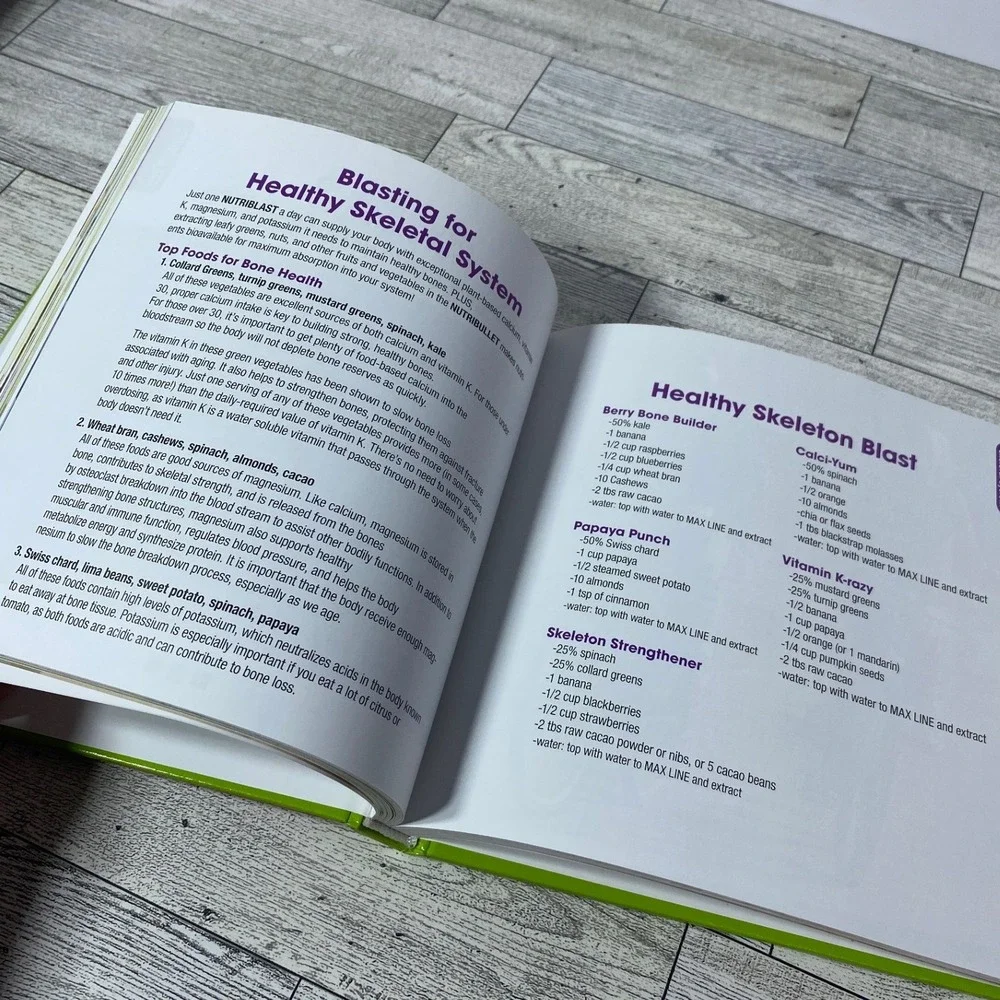 Nutribullet Bundle‎ - Natural Healing Foods and User Guide Recipe Book Set
